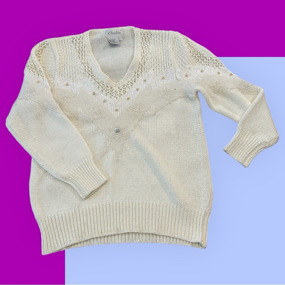 Christine vintage Christmas sweater size M
